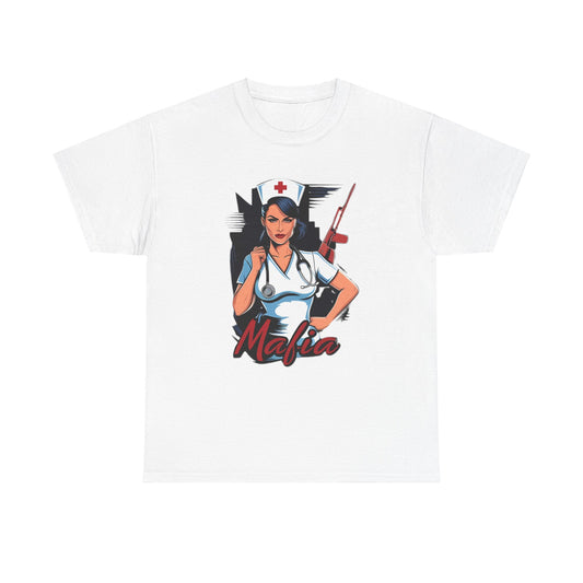Mafia Nurse T-Shirt | Badass Nurse Shirt | Gangster Nurse Graphic Tee